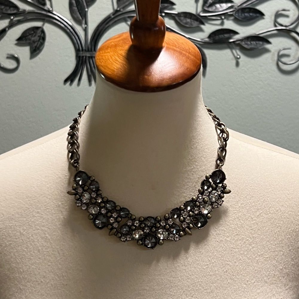 Elegant Silver and Black Statement Necklace by Premier Designs #PDNK2